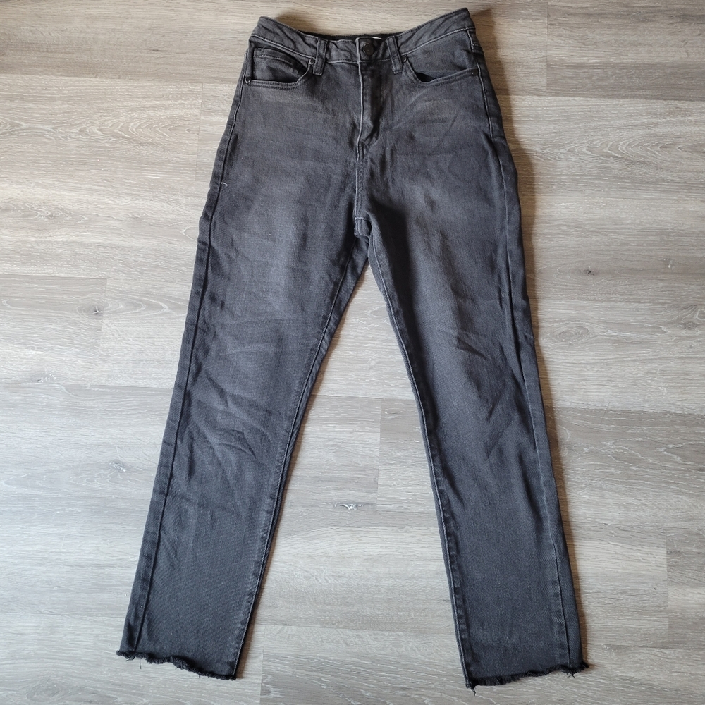 Premium Distressed Mom Jeans Forever 21 Black 27